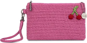 The Sak Vita Wristlet Purse - Small Hand Crochet Women's Clutch for Everyday & Travel - Mini Handbag With Card Slots & Zipper