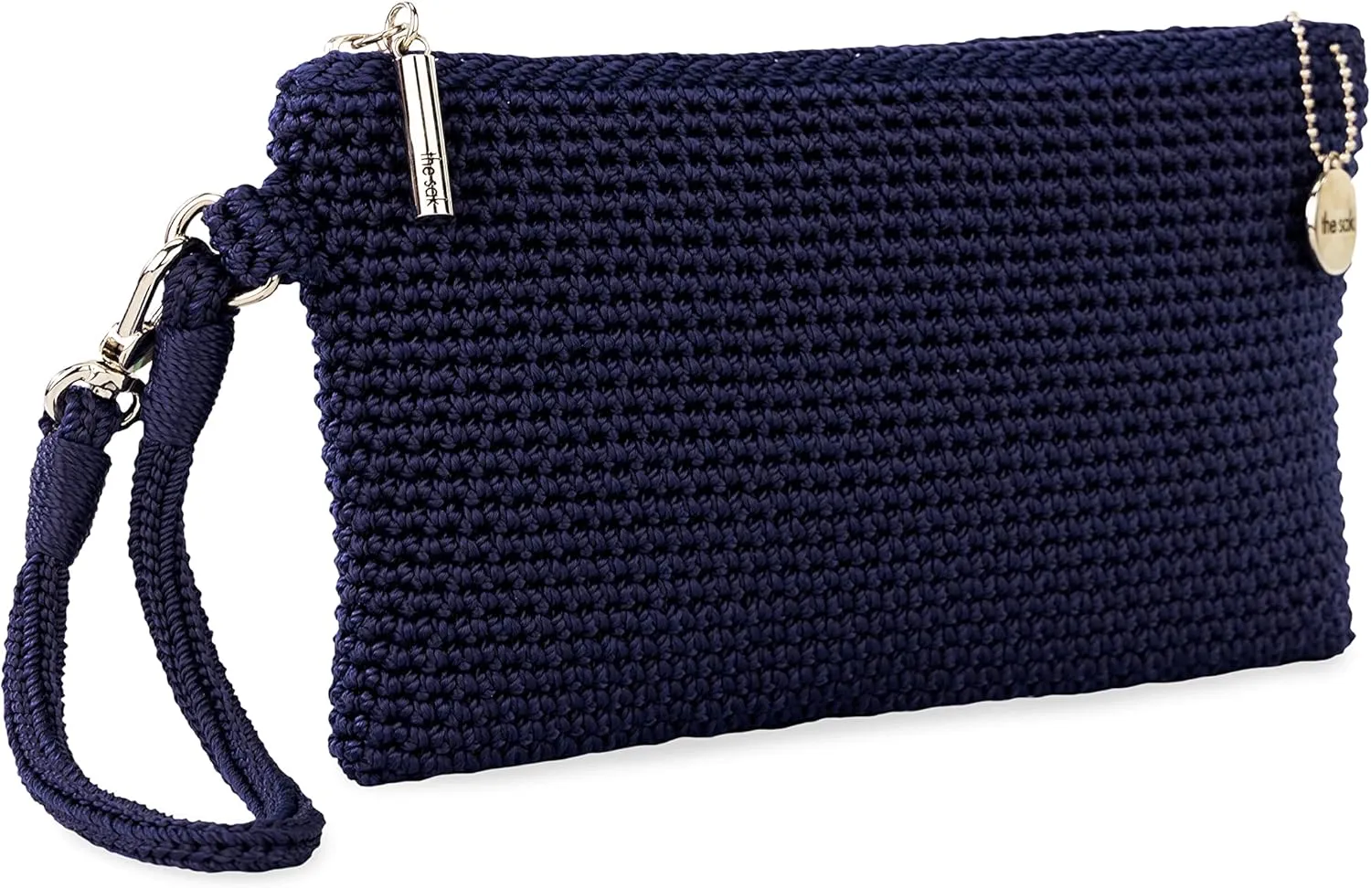 The Sak Vita Wristlet Purse - Small Hand Crochet Women's Clutch for Everyday & Travel - Mini Handbag With Card Slots & Zipper
