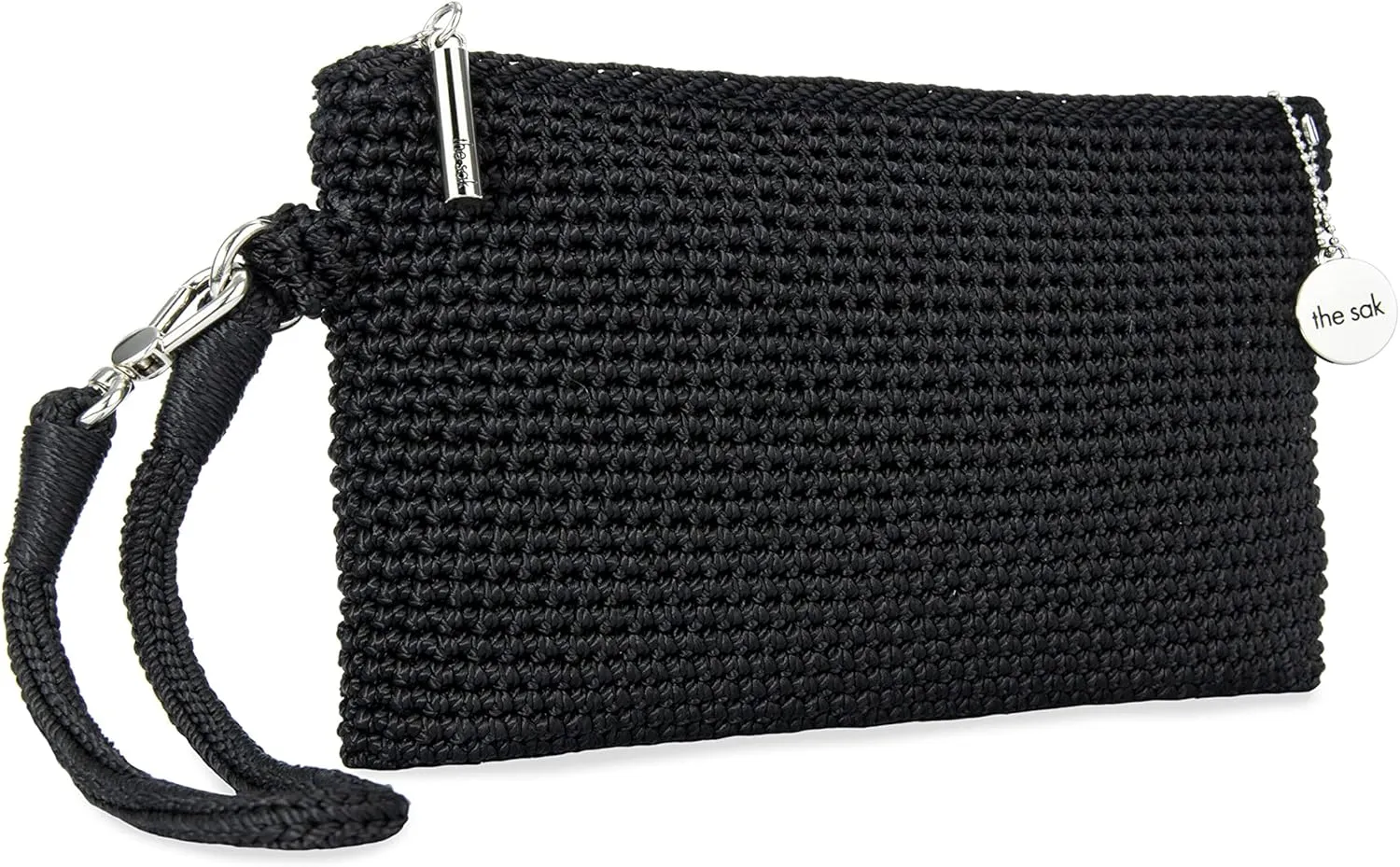 The Sak Vita Wristlet Purse - Small Hand Crochet Women's Clutch for Everyday & Travel - Mini Handbag With Card Slots & Zipper