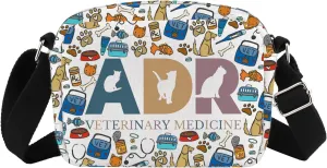 TIIMG ADR Veterinary Medicine Gift Veterinarian Gift Vet Doctor Nurse Appreciation Crossbody Bag