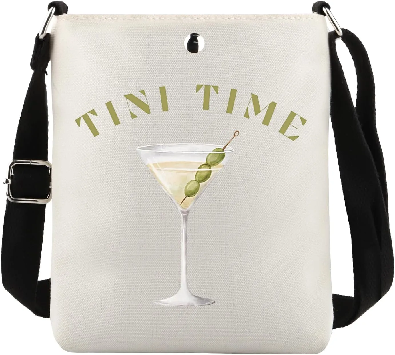 TIIMG Tini Time Gift Dirty Martini Gift Bachelorette Party Gift Cocktail Lover Gift Martini Lovers Crossbody Bag