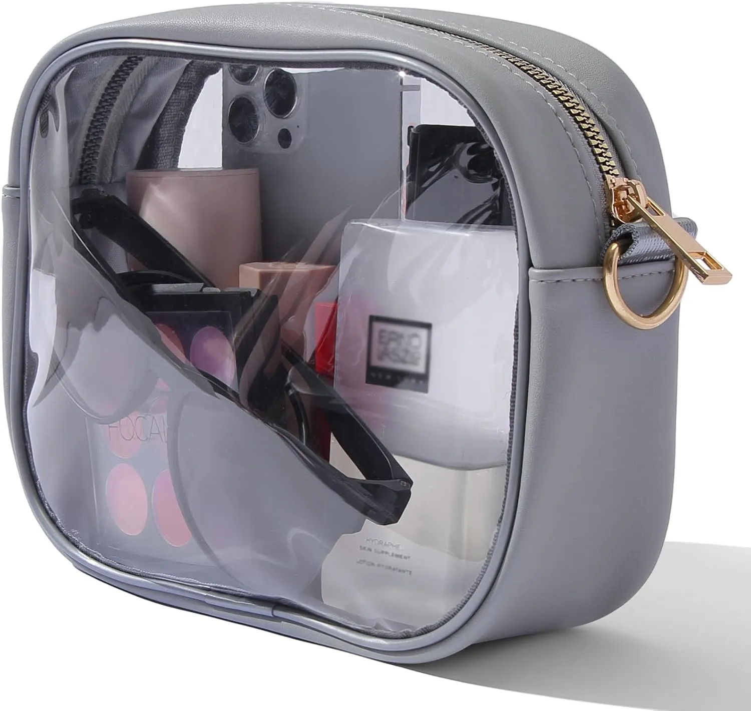 TOBVZOO Clear Bag Stadium Approved, Crossbody Transparent Bag for Concerts Sports Events, Purses for Men & Women