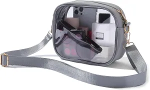 TOBVZOO Clear Bag Stadium Approved, Crossbody Transparent Bag for Concerts Sports Events, Purses for Men & Women