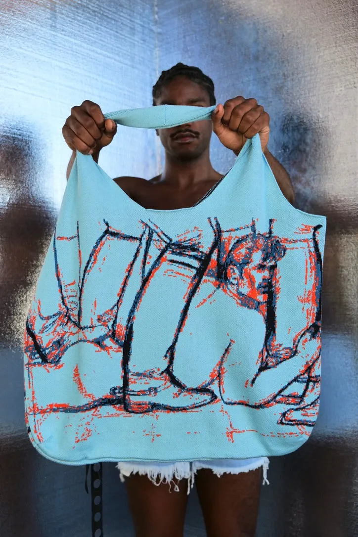 TOM OF FINLAND x WE ARE SPASTOR TOTE BLUE