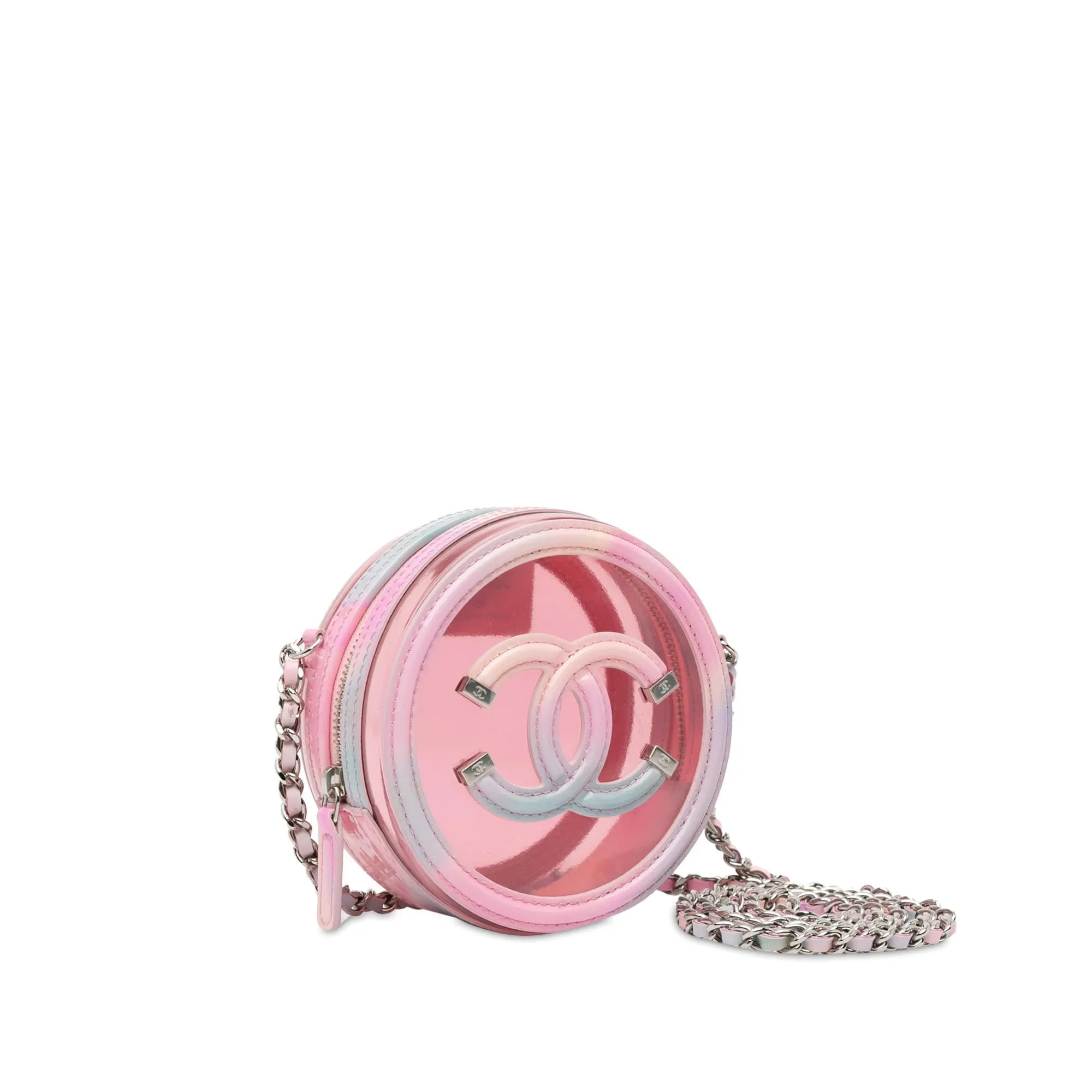 Top Quality Chanel CC Filigree Transparent Round Crossbody (SHG-2nNSBy)