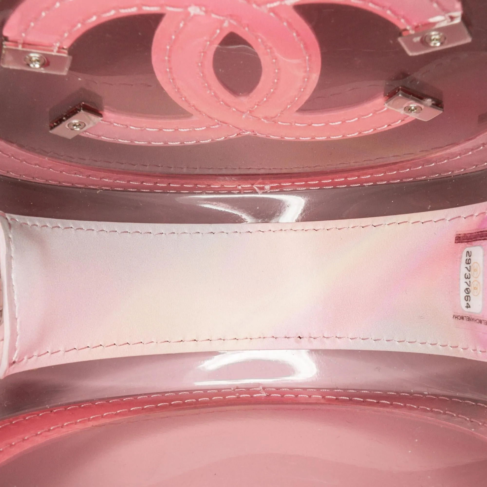 Top Quality Chanel CC Filigree Transparent Round Crossbody (SHG-2nNSBy)