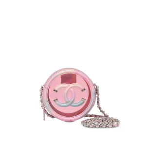 Top Quality Chanel CC Filigree Transparent Round Crossbody (SHG-2nNSBy)