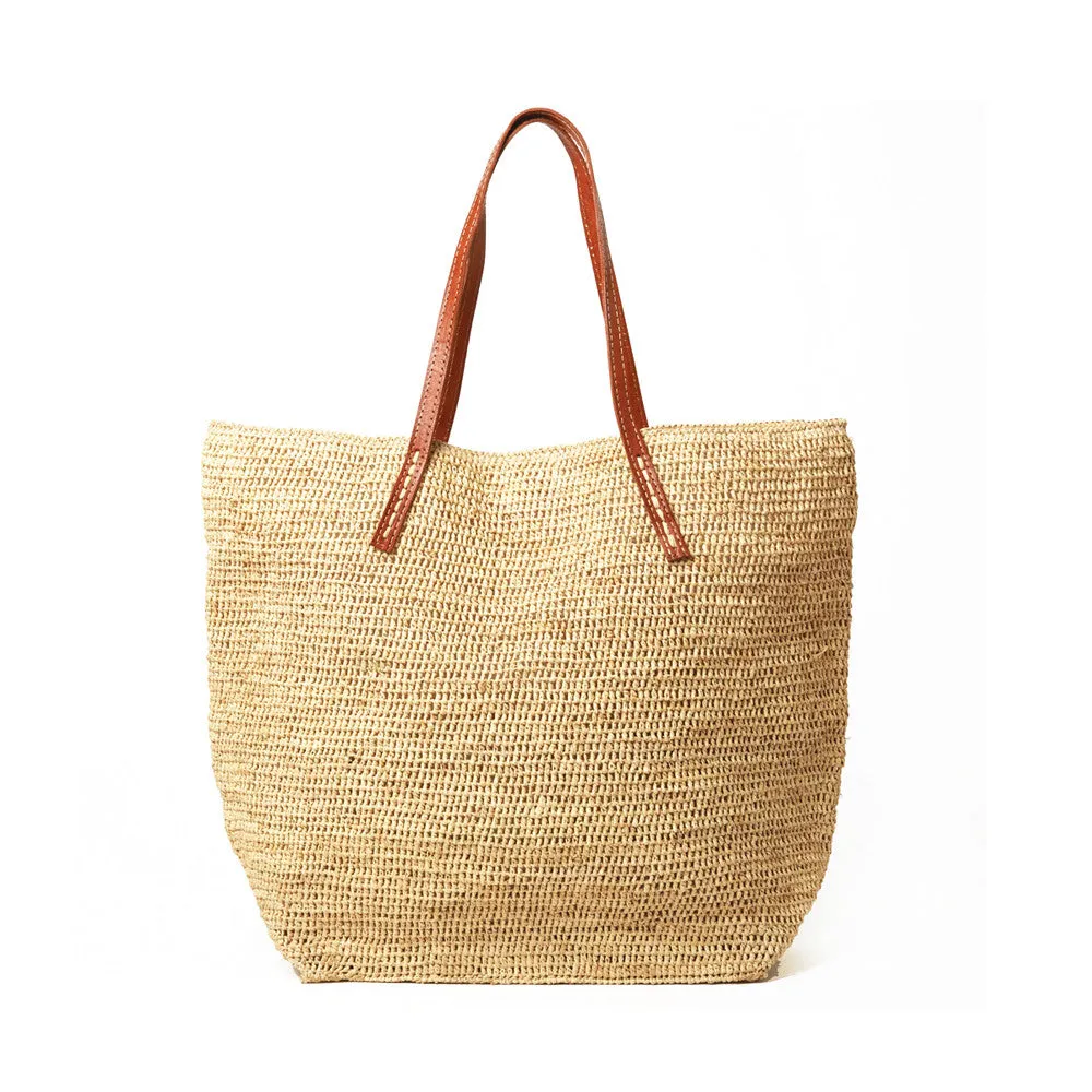 TOTE BAG - CROCHETED RAFFIA