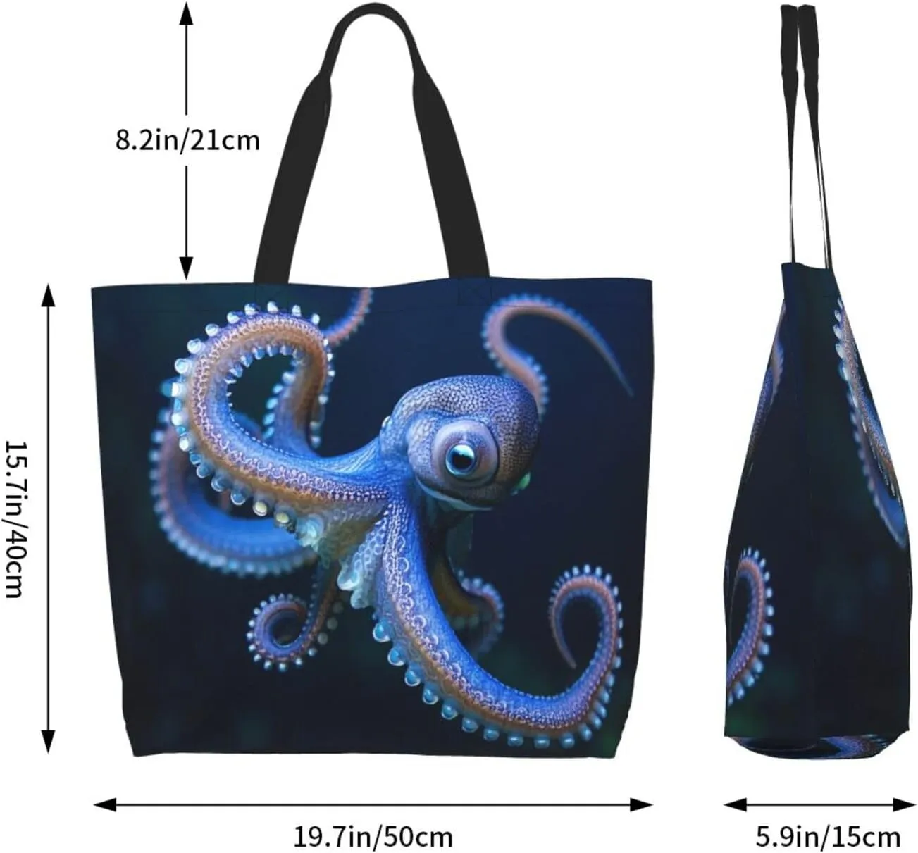 Tote Bag for Women Camouflage Deer Grocery Bag Foldable Shopping Bags Reusable Large Tote Bag