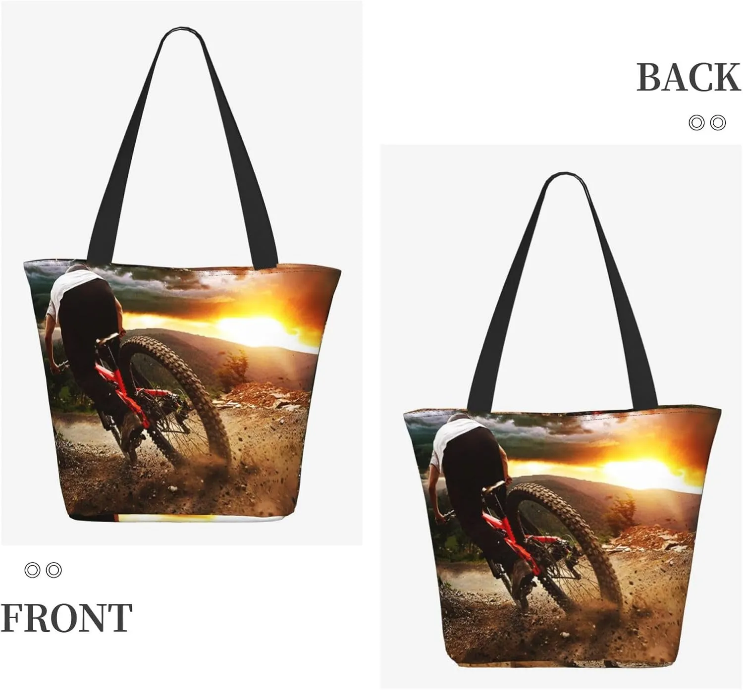 Tote Bag for Women, Clear Blue Ocean View Tote Bag, Travel Tote Handbags for Gym