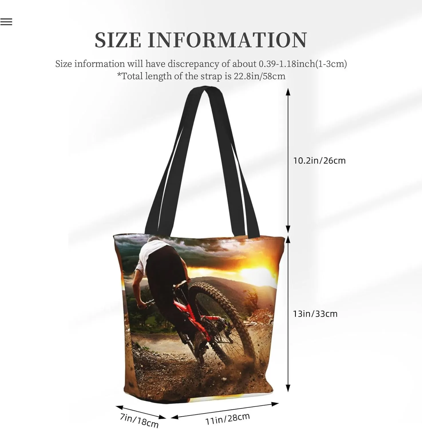 Tote Bag for Women, Clear Blue Ocean View Tote Bag, Travel Tote Handbags for Gym