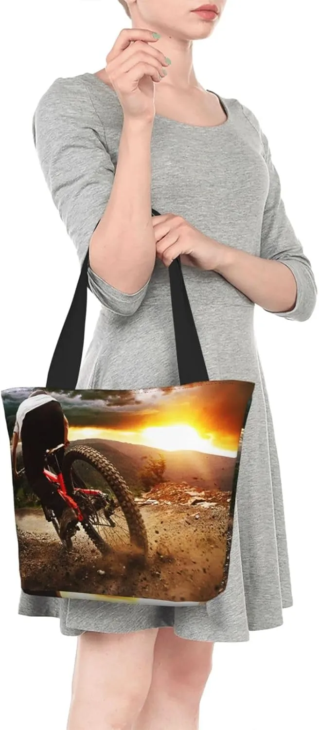Tote Bag for Women, Clear Blue Ocean View Tote Bag, Travel Tote Handbags for Gym