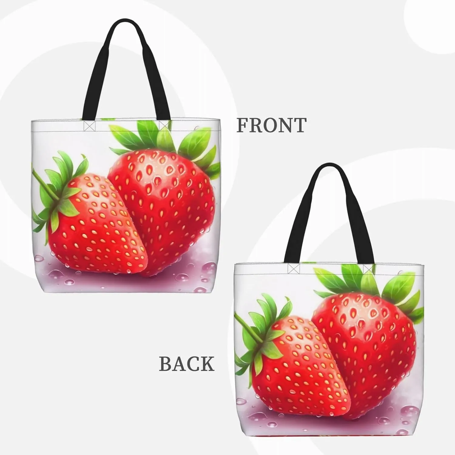 Tote Bag for Women Cute Turquoise Shoulder Bag with Zipper Handbag Large Capacity Reusable Grocery Bag