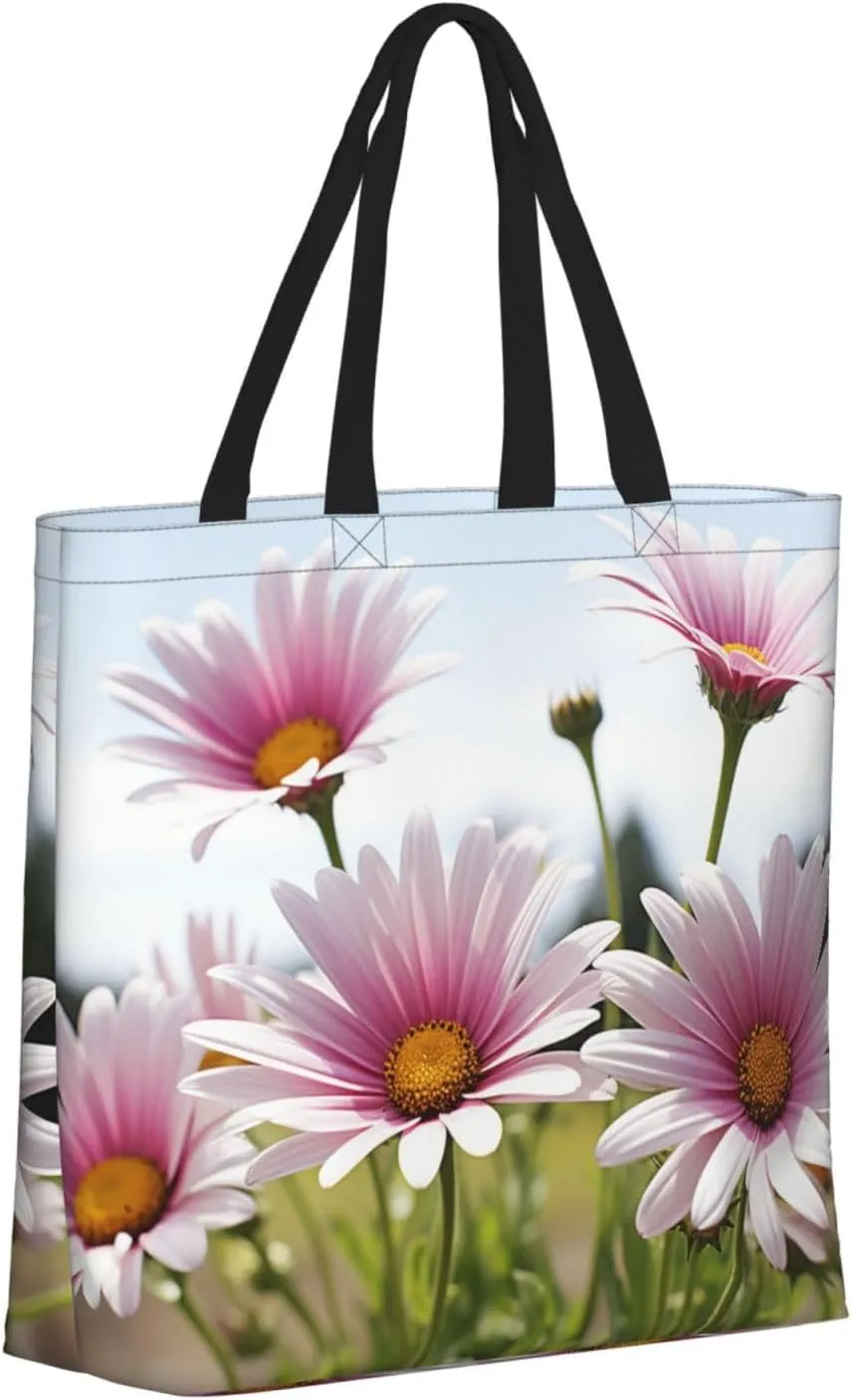 Tote Bag for Women Dolphin at dusk Shoulder Bag with Zipper Handbag Large Capacity Reusable Grocery Bag