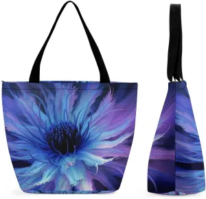 Tote Bag for Women Grocery Bag African Leopard on Rock Foldable Shopping Bags Reusable Large Tote Bag