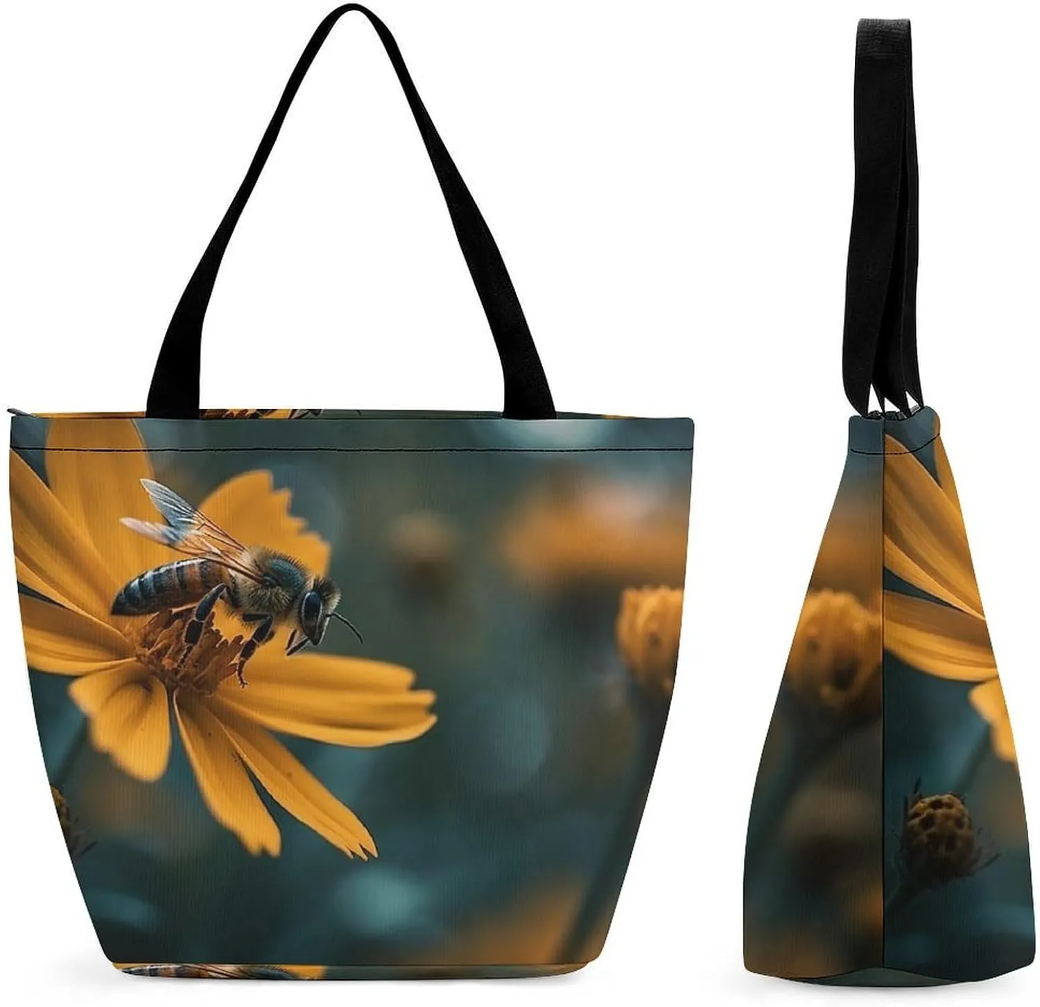 Tote Bag for Women Grocery Bag Christmas Gnome Foldable Shopping Bags Reusable Large Tote Bag