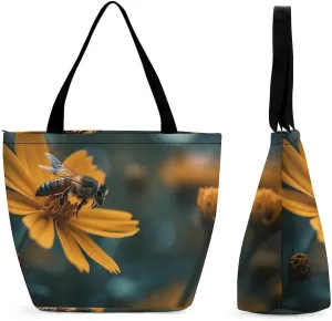 Tote Bag for Women Grocery Bag Christmas Gnome Foldable Shopping Bags Reusable Large Tote Bag