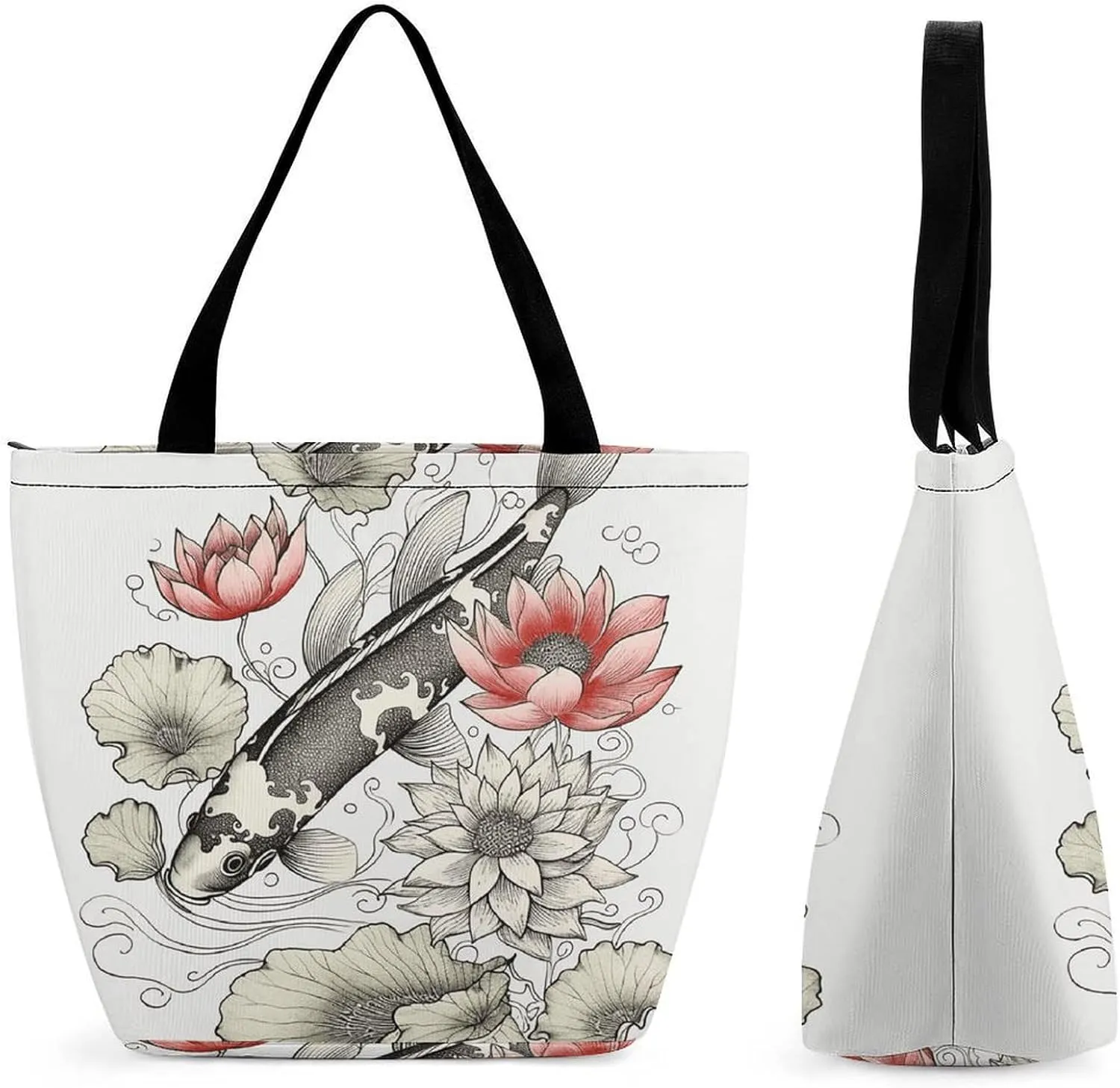 Tote Bag for Women Grocery Bag Exotic Patterns Foldable Shopping Bags Reusable Large Tote Bag