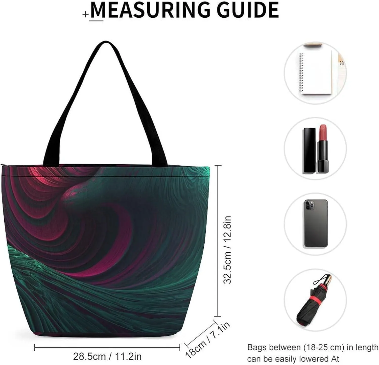 Tote Bag for Women Grocery Bag Exotic Patterns Foldable Shopping Bags Reusable Large Tote Bag
