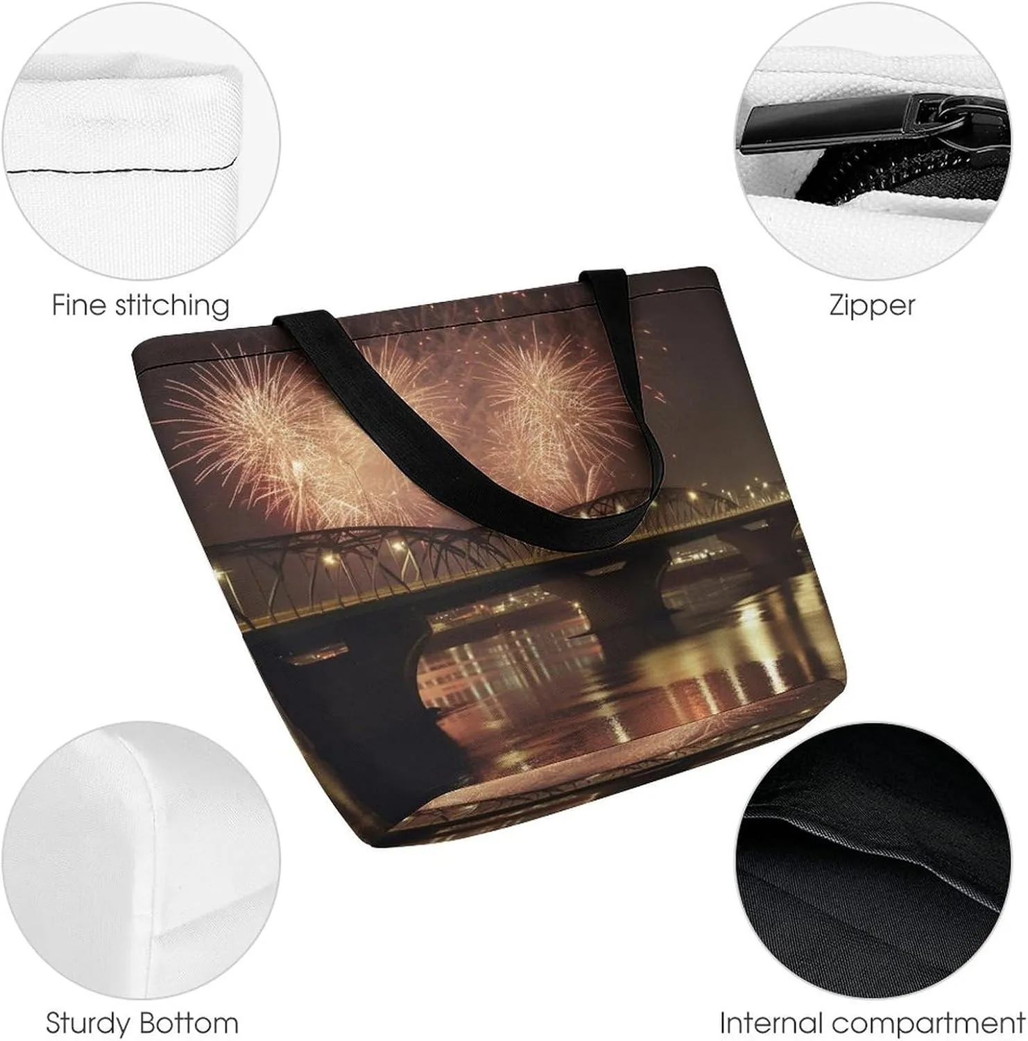 Tote Bag for Women Grocery Bag Exotic Patterns Foldable Shopping Bags Reusable Large Tote Bag