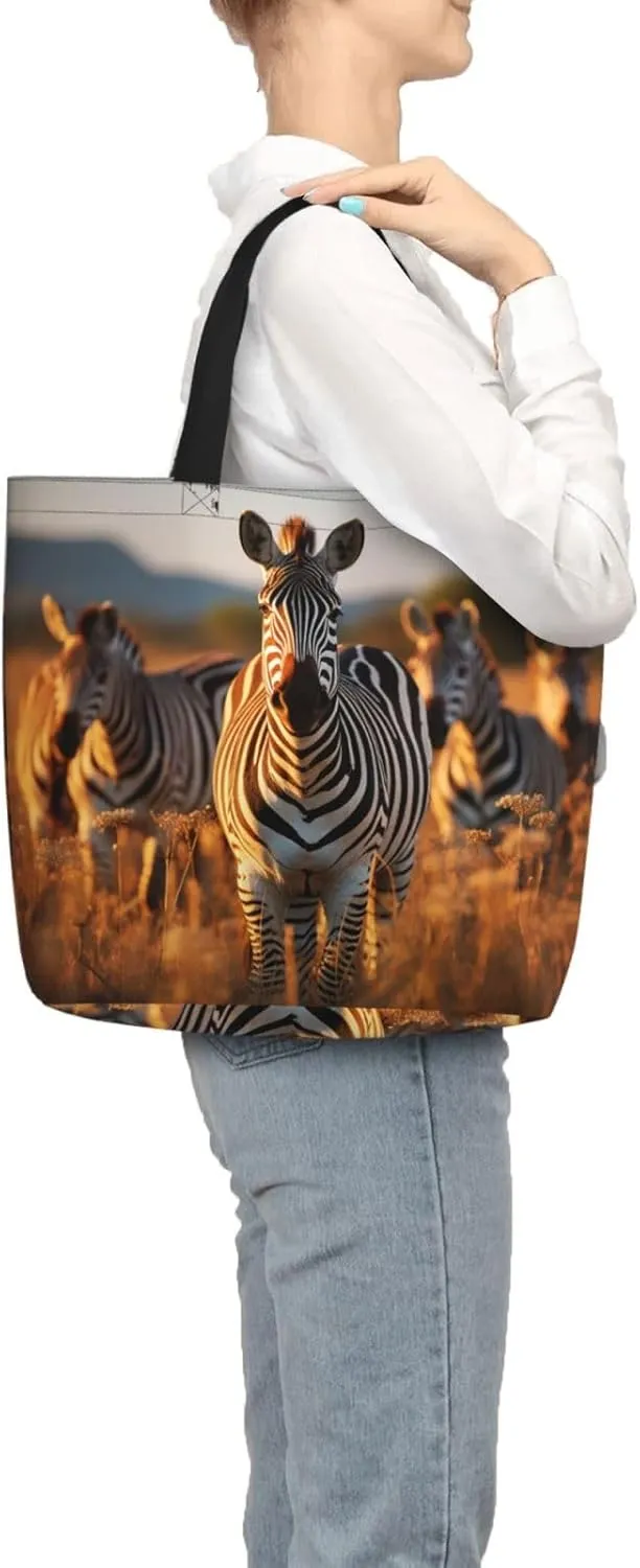 Tote Bag for Women Grocery Bag Reusable Shopping Bag Antarctic Peninsula Handbag Foldable Shoulder Bag
