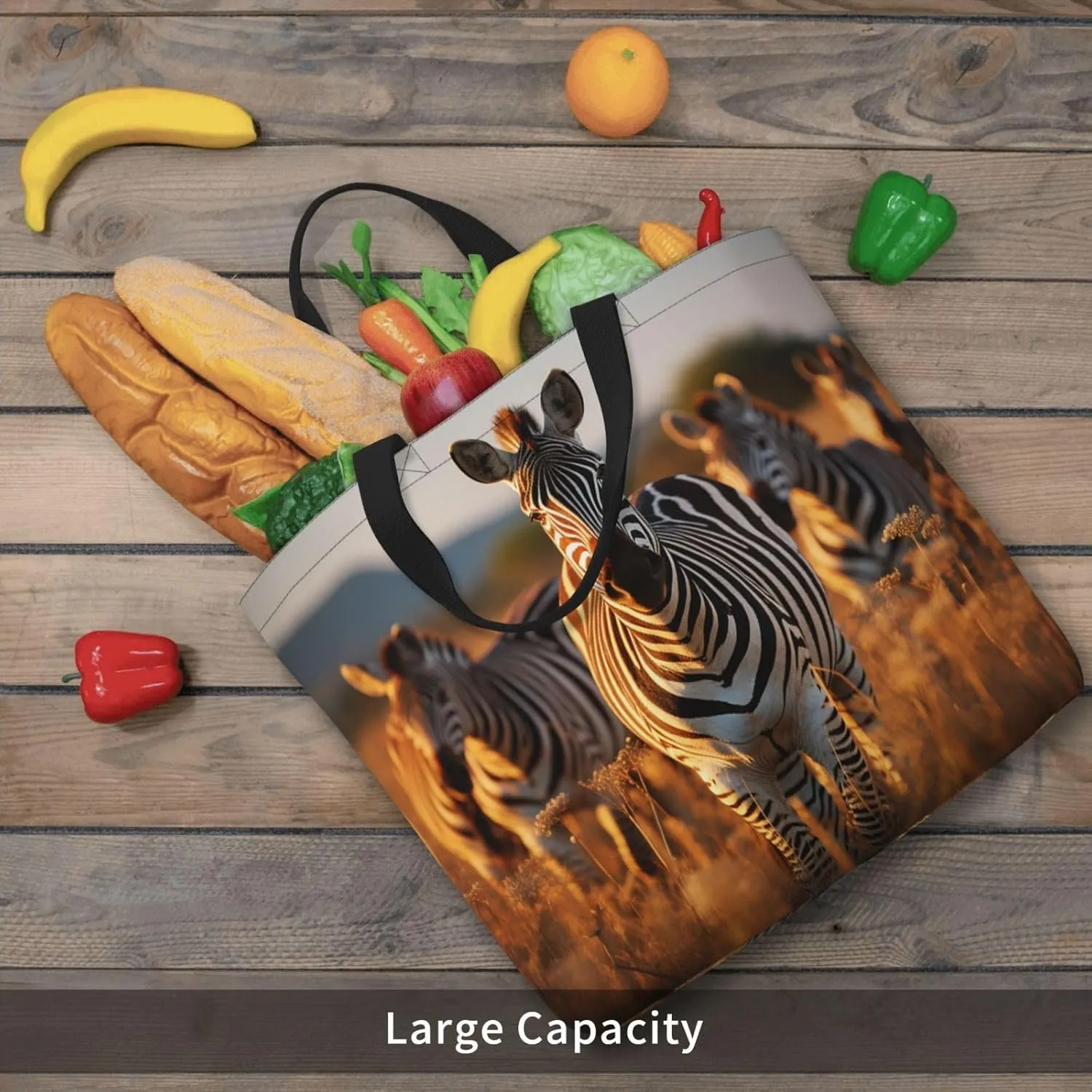 Tote Bag for Women Grocery Bag Reusable Shopping Bag Antarctic Peninsula Handbag Foldable Shoulder Bag