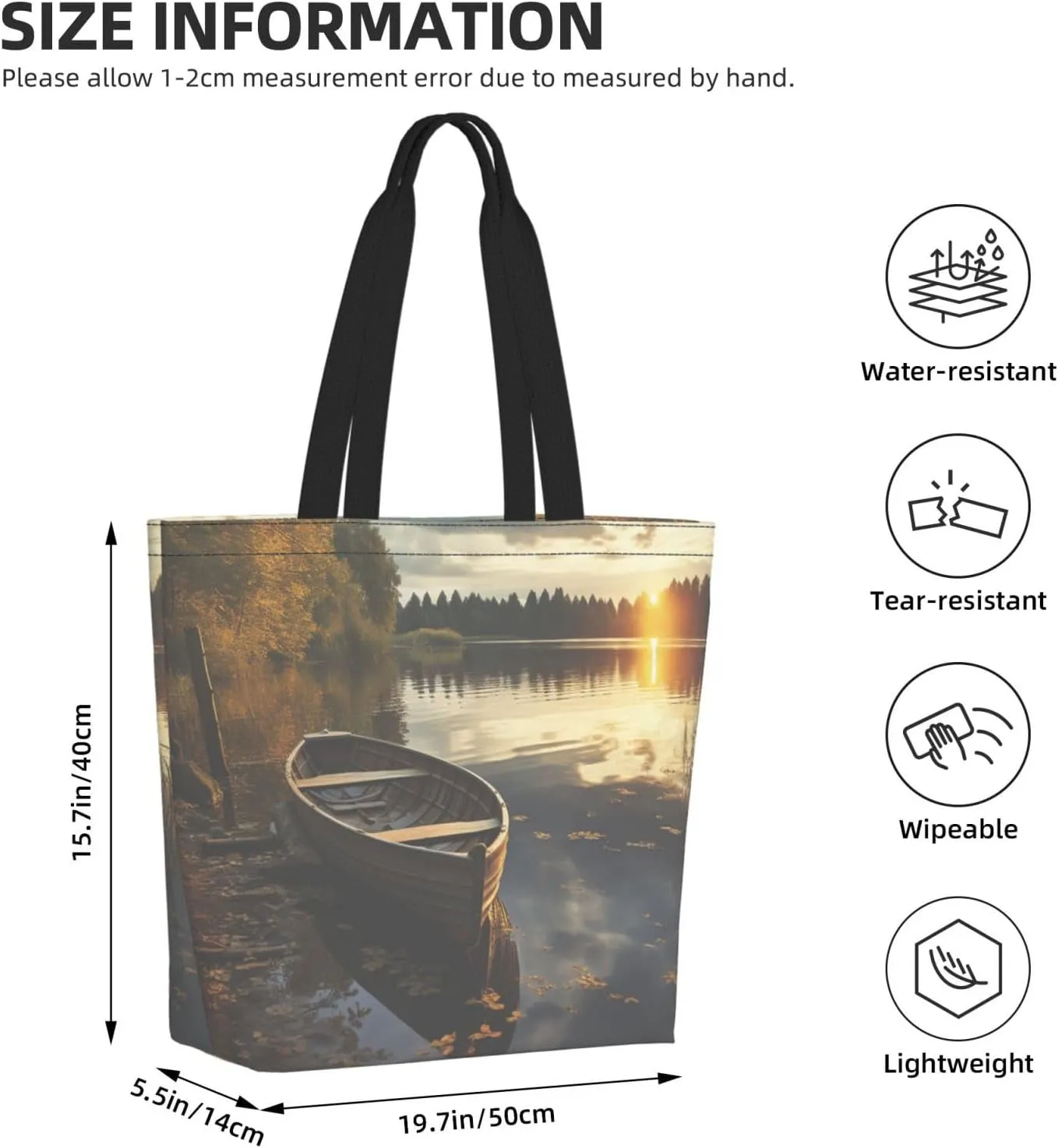Tote Bag for Women Grocery Bag Reusable Shopping Bag Burning Soccer Ball Handbag Foldable Shoulder Bag