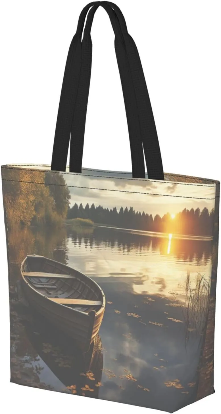 Tote Bag for Women Grocery Bag Reusable Shopping Bag Burning Soccer Ball Handbag Foldable Shoulder Bag
