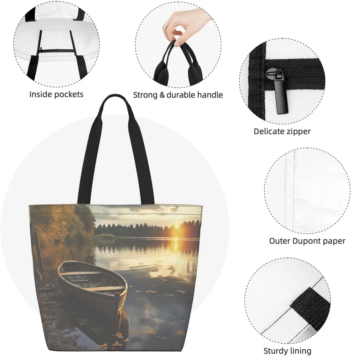 Tote Bag for Women Grocery Bag Reusable Shopping Bag Burning Soccer Ball Handbag Foldable Shoulder Bag