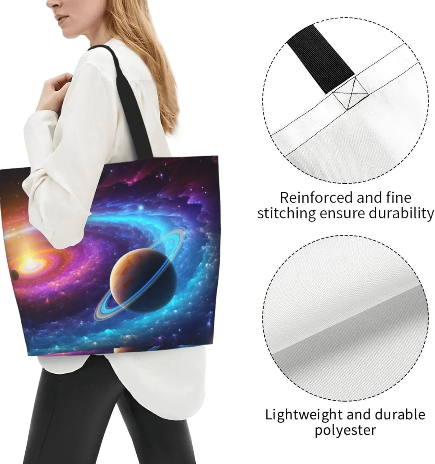 Tote Bag for Women Grocery Bag Reusable Shopping Bag Cute Sunflower and Butterfly Handbag Foldable Shoulder Bag