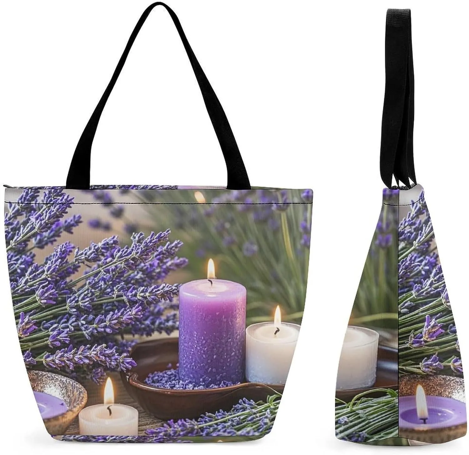 Tote Bag for Women Grocery Bag Snow Owl Foldable Shopping Bags Reusable Large Tote Bag