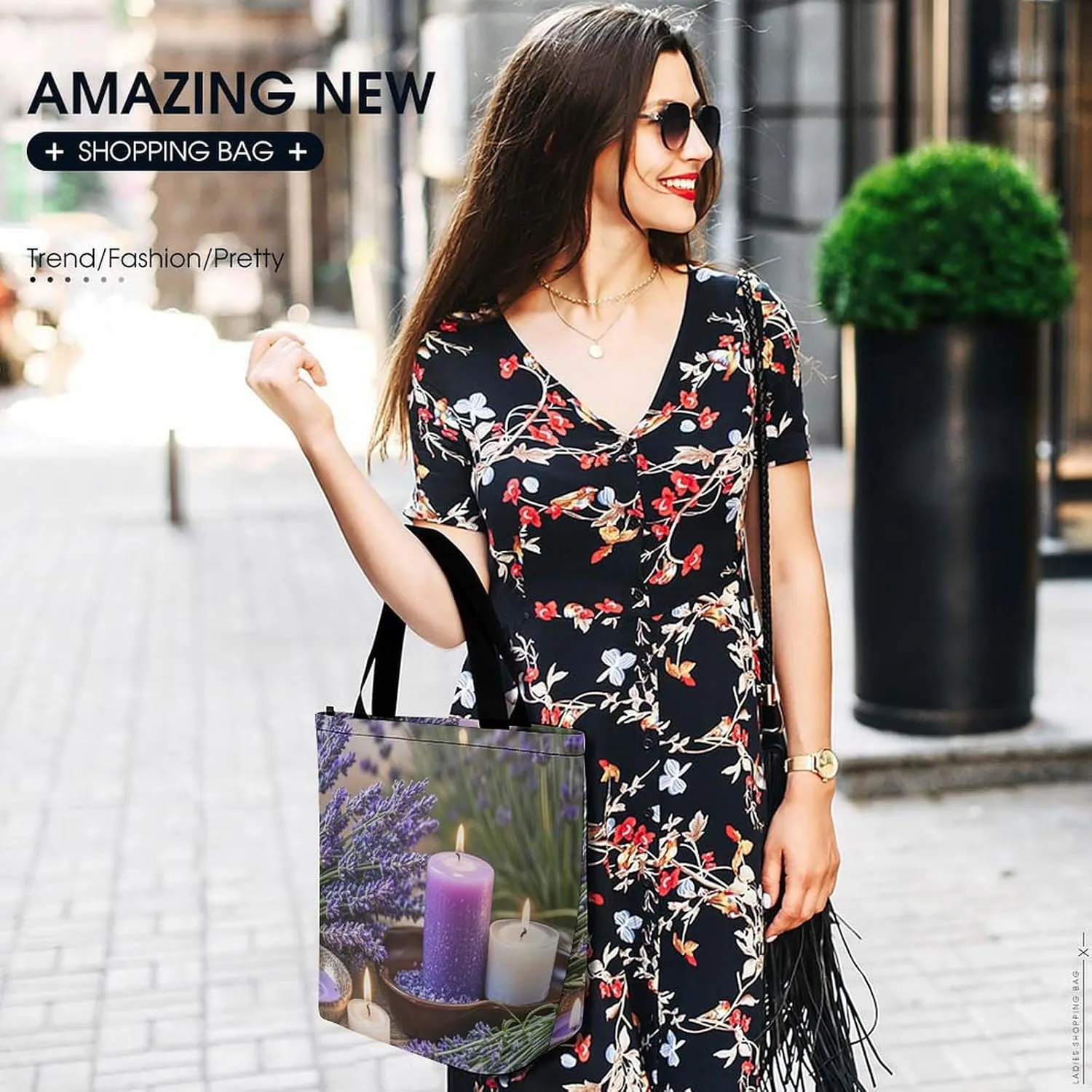 Tote Bag for Women Grocery Bag Snow Owl Foldable Shopping Bags Reusable Large Tote Bag