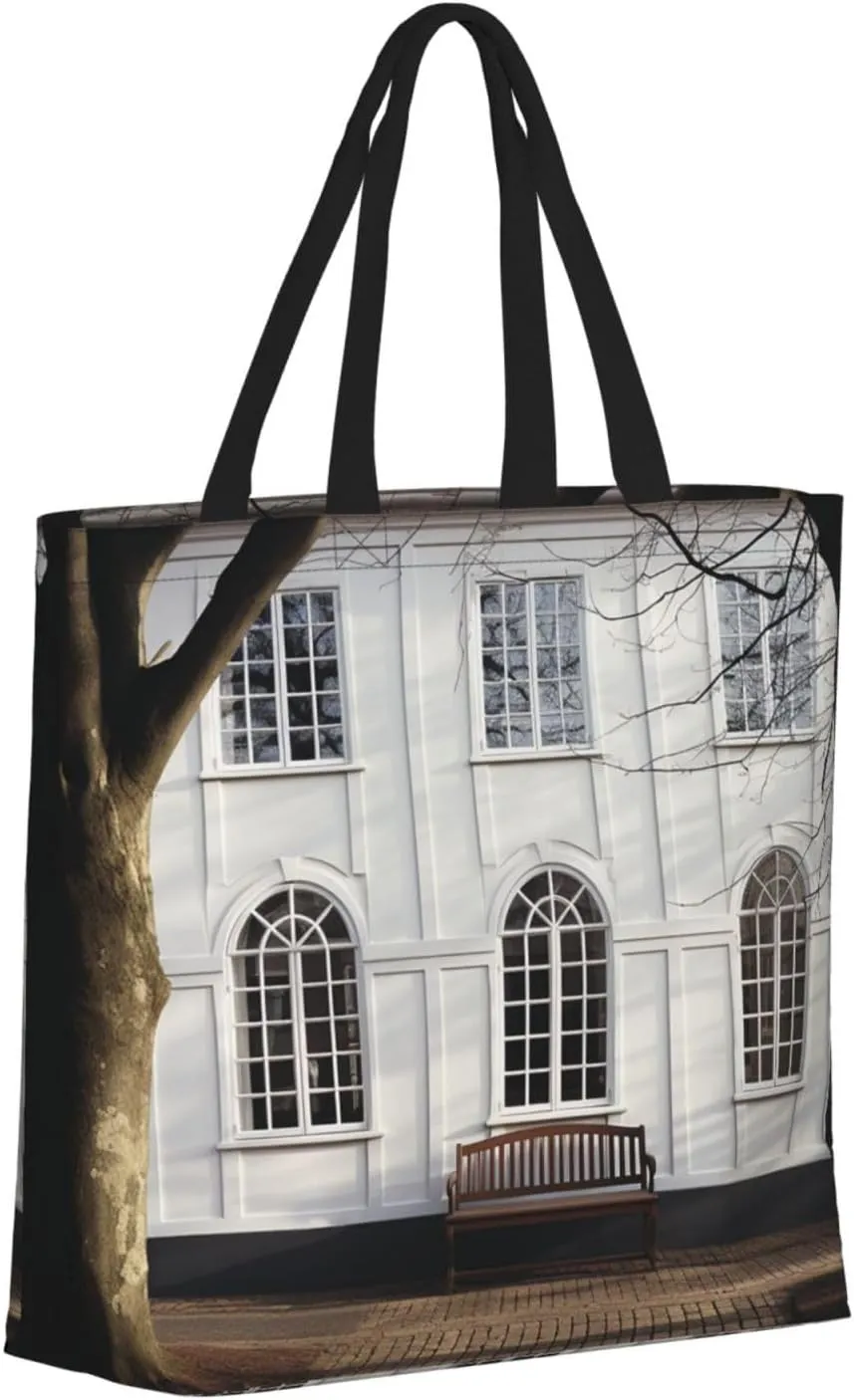Tote Bag for Women Landscape of Monument Valley Shoulder Bag with Zipper Handbag Large Capacity Reusable Grocery Bag