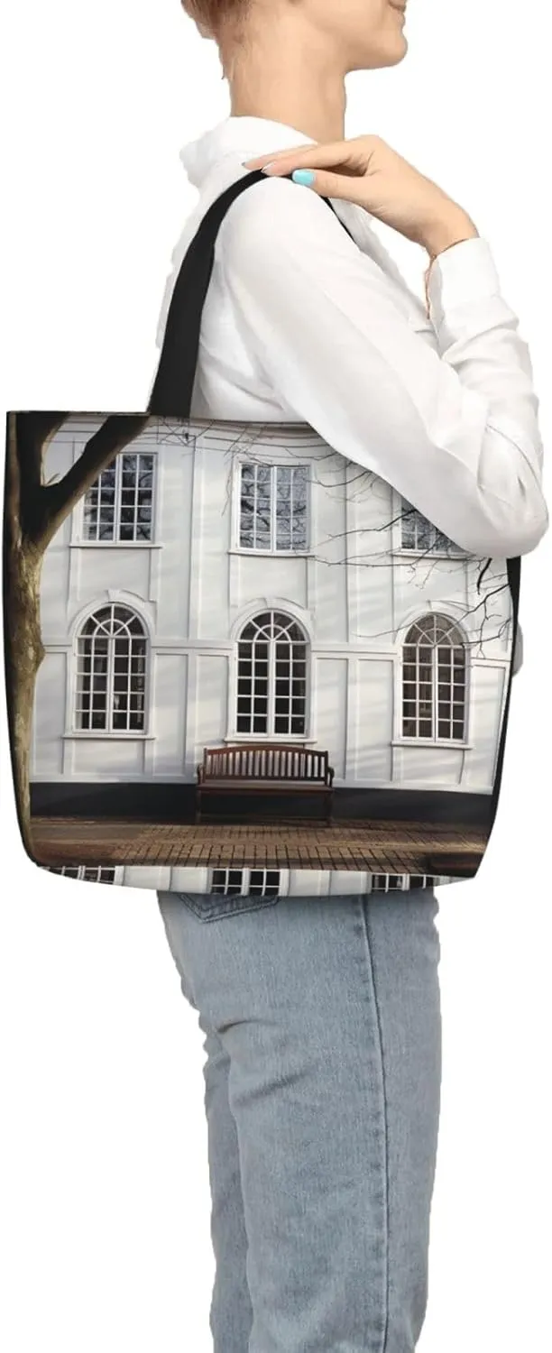 Tote Bag for Women Landscape of Monument Valley Shoulder Bag with Zipper Handbag Large Capacity Reusable Grocery Bag