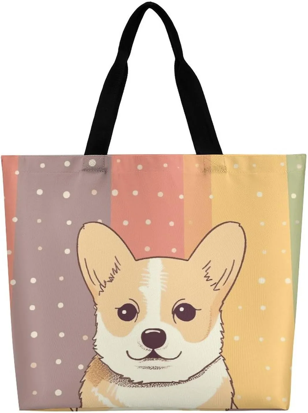 Tote Bag for Women Large Capacity Tote Bags Hearts And Stars Handbag Crossbody Bag Shopping Bags Shoulder Bag