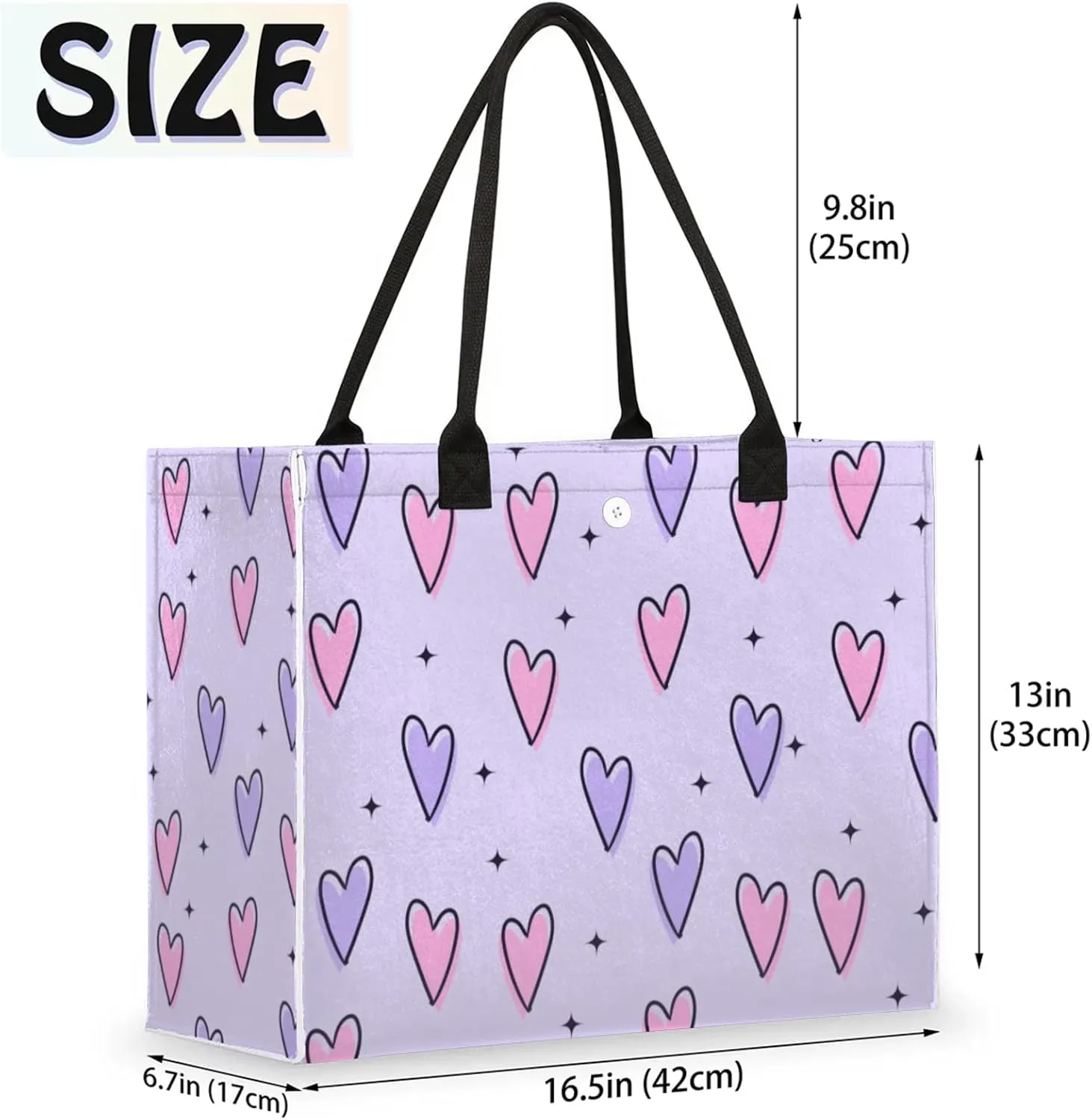 Tote Bag for Women Reusable Canvas Shoulder Bag