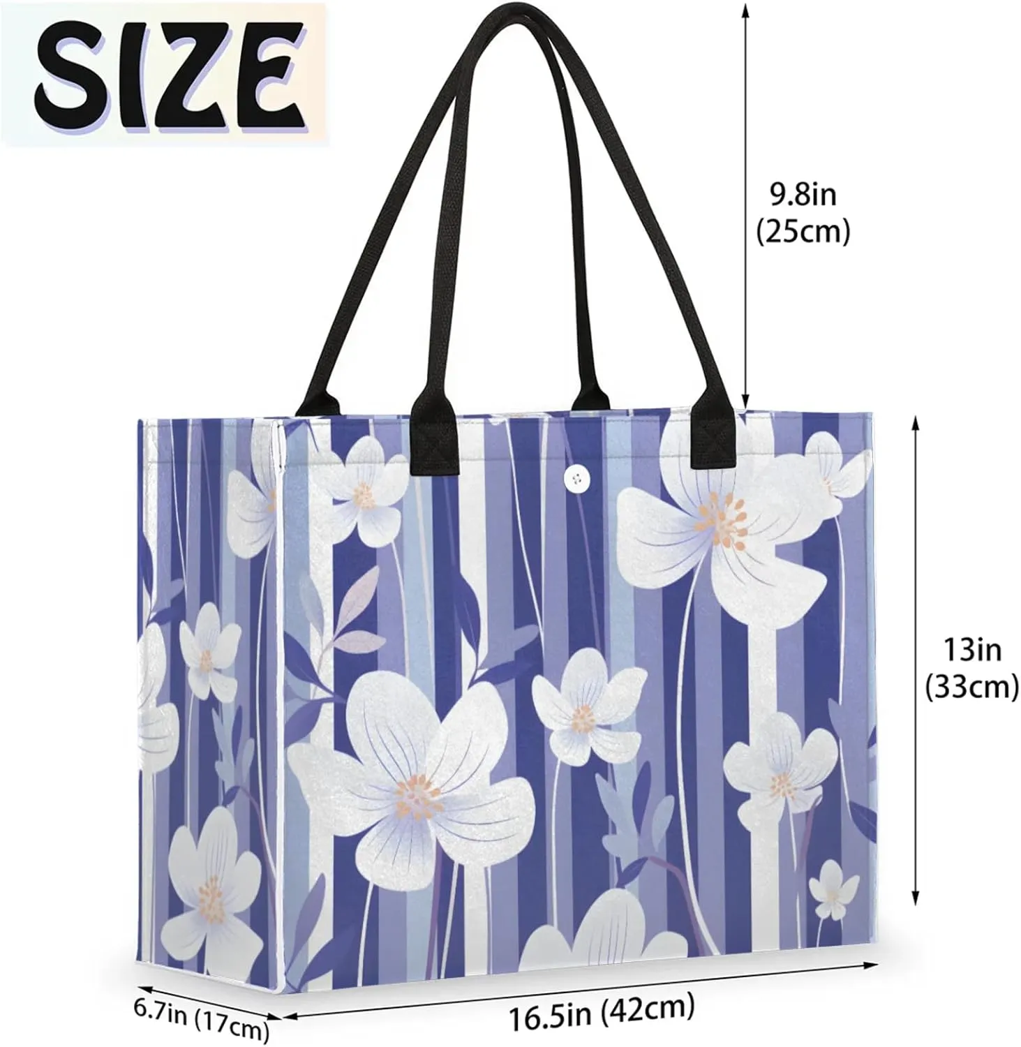Tote Bag for Women Reusable Canvas Shoulder Bag