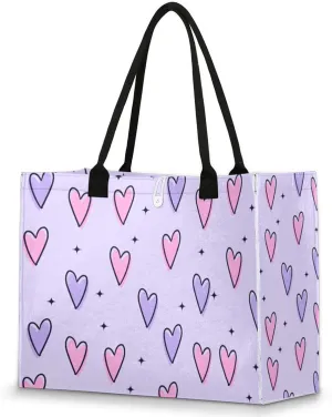 Tote Bag for Women Reusable Canvas Shoulder Bag