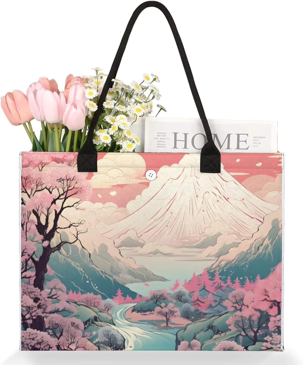 Tote Bag for Women Reusable Canvas Shoulder Bag