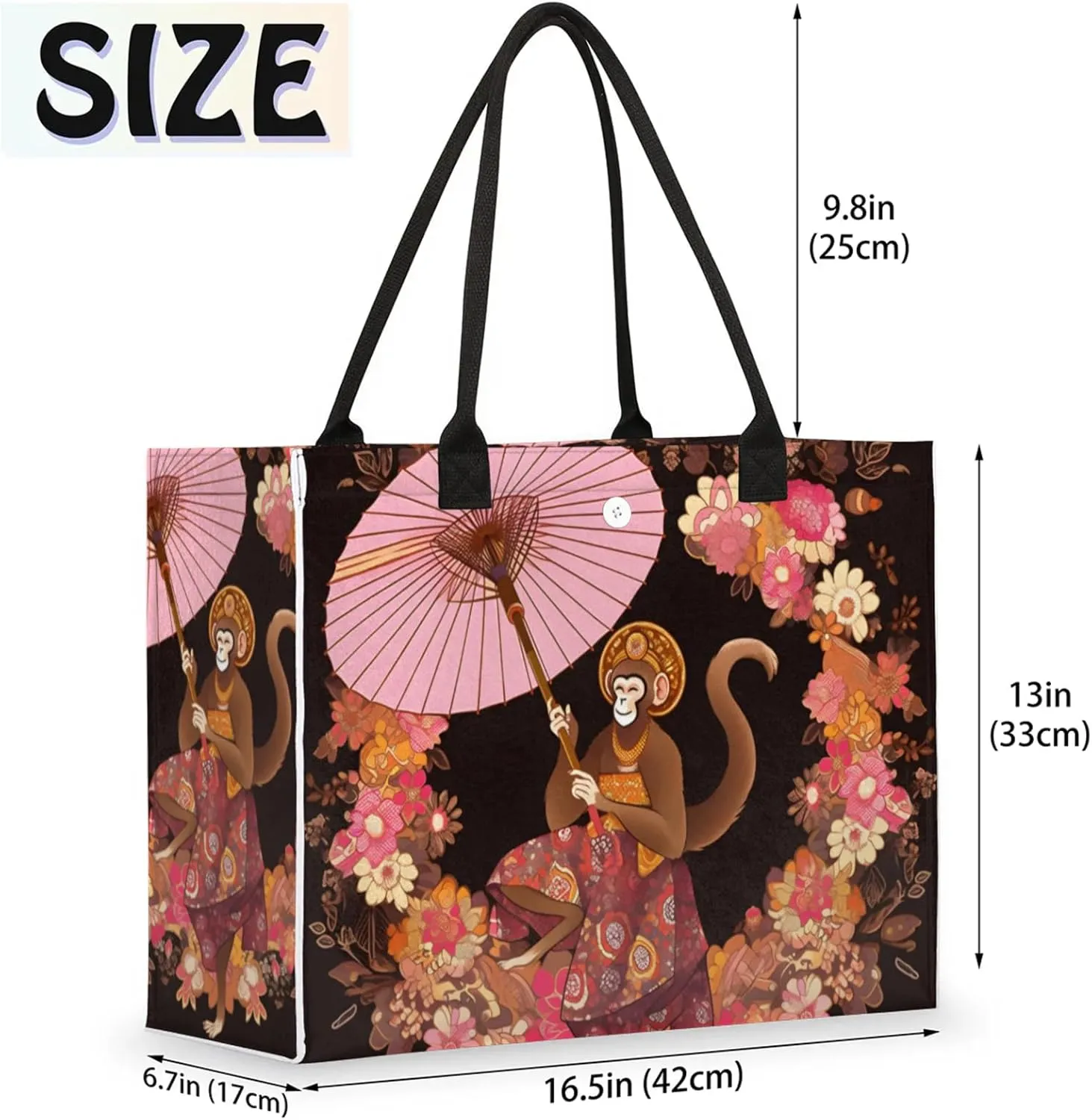 Tote Bag for Women Reusable Canvas Shoulder Bag