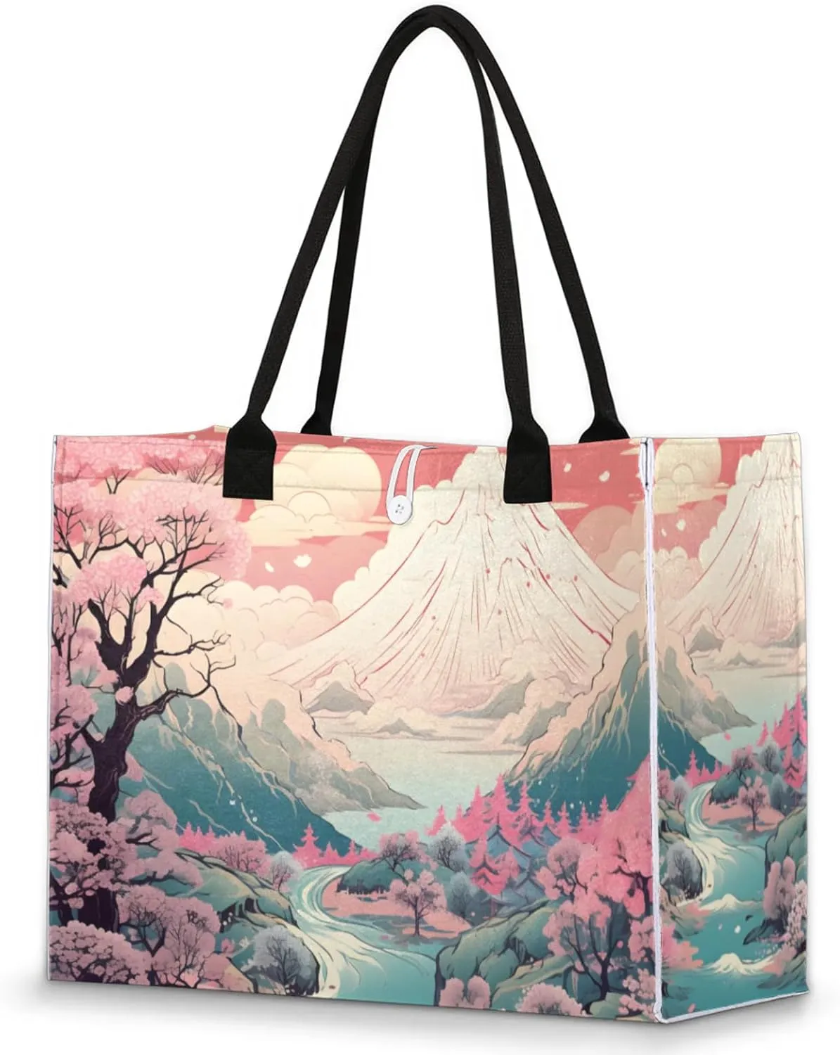 Tote Bag for Women Reusable Canvas Shoulder Bag