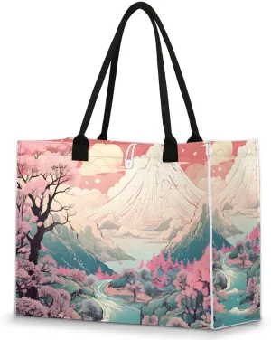 Tote Bag for Women Reusable Canvas Shoulder Bag