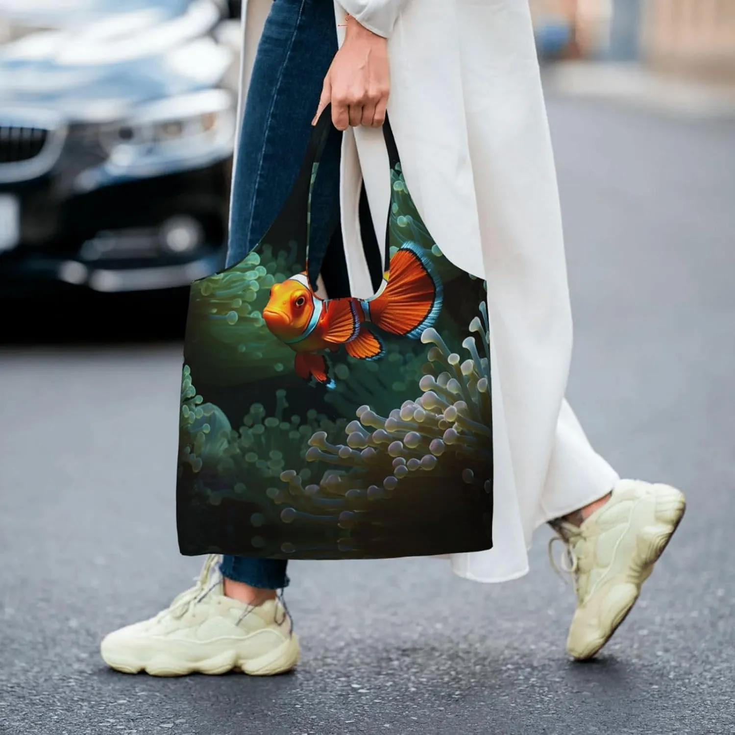 Tote Bag for Women Reusable Grocery Bag Canvas Shopping Bag Math question Handbag Foldable Shoulder Bag
