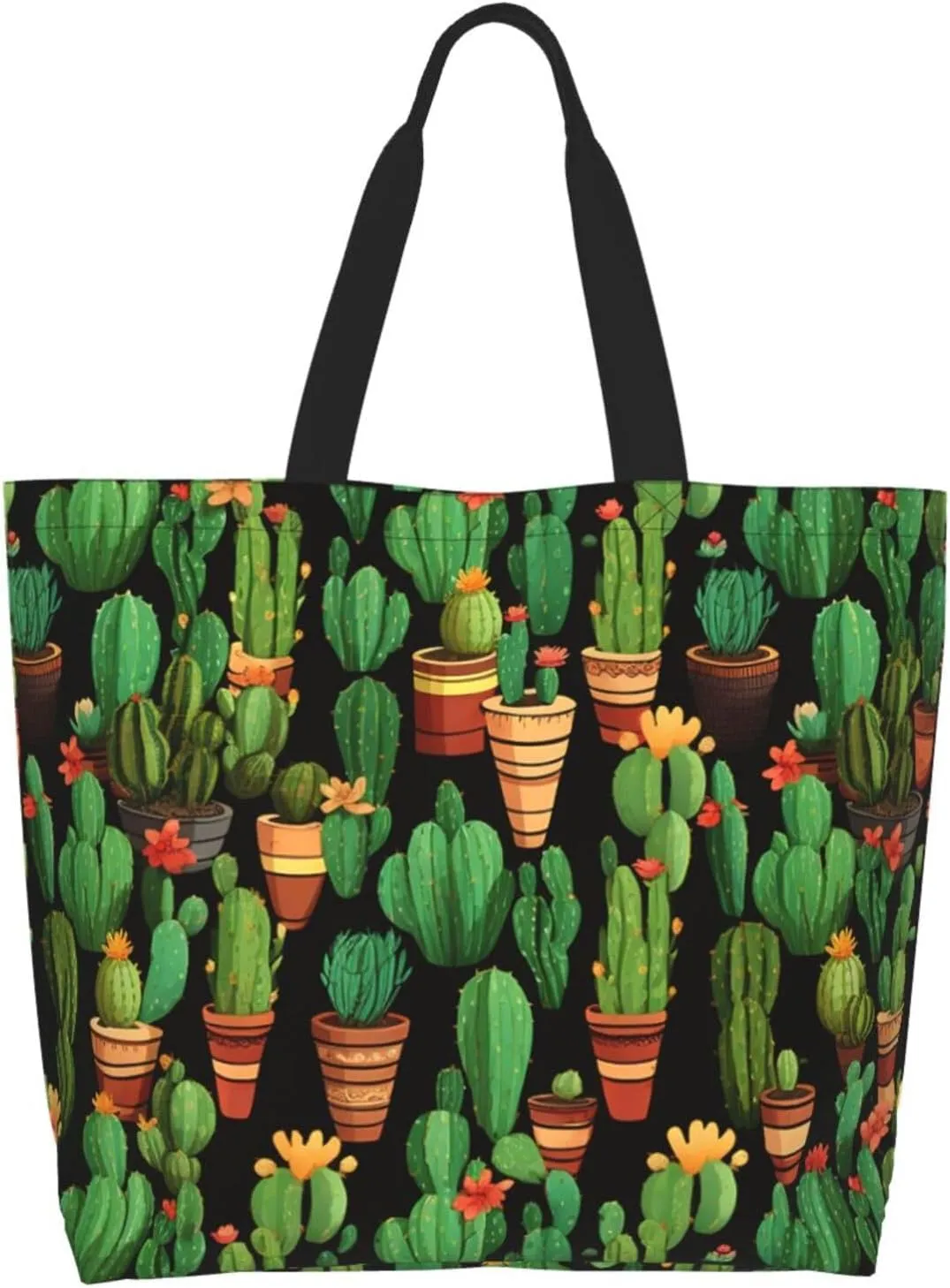 Tote Bag for Women Reusable Grocery Bag Shopping Bag Cats and Dogs Tote Bags Handbag Foldable Shoulder Bag
