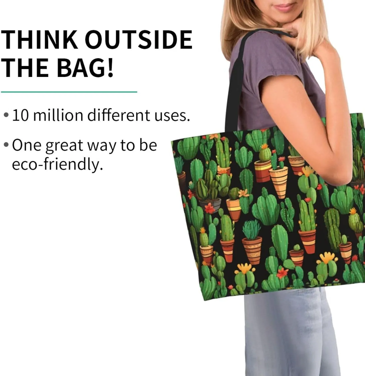 Tote Bag for Women Reusable Grocery Bag Shopping Bag Cats and Dogs Tote Bags Handbag Foldable Shoulder Bag