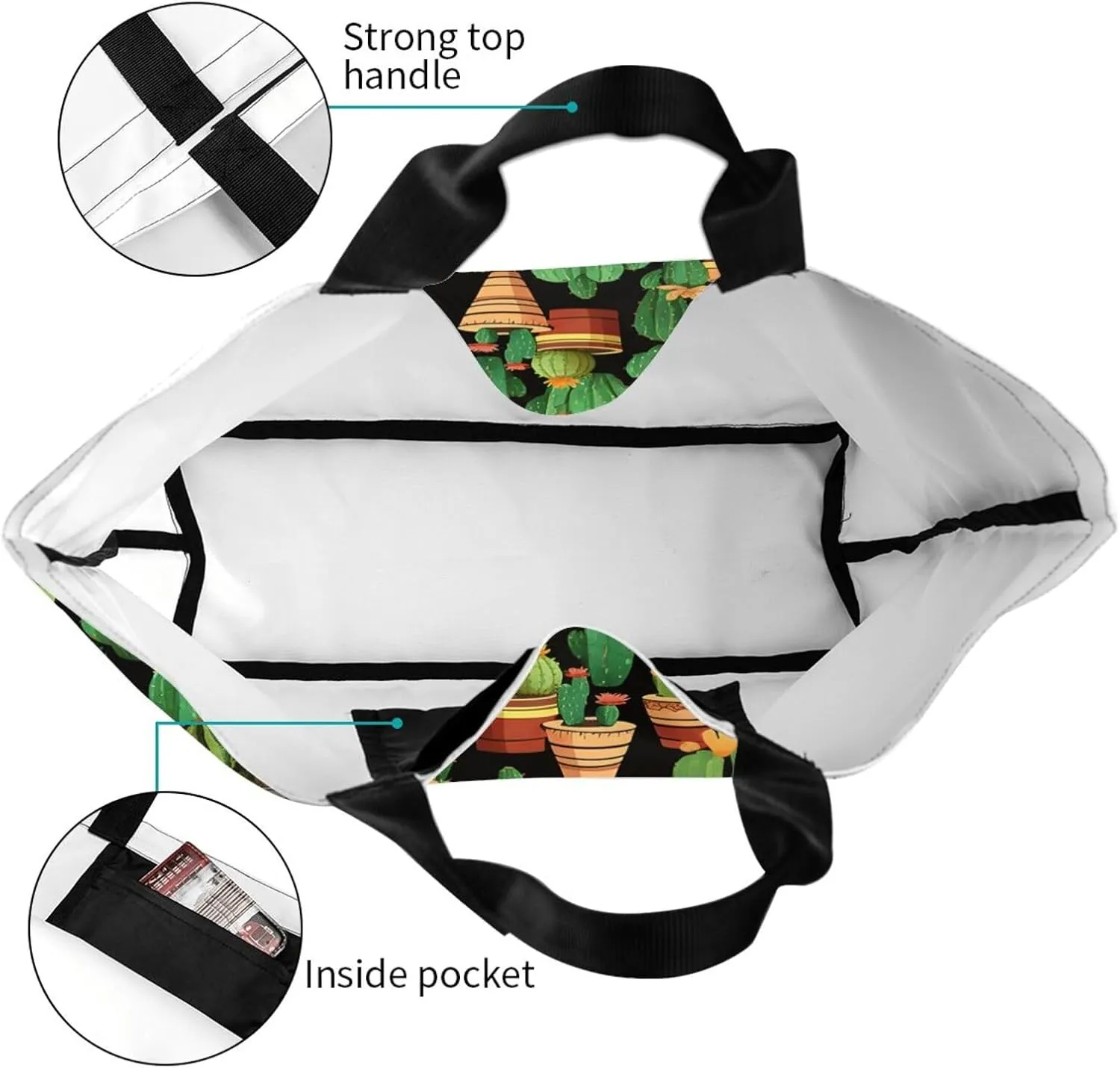 Tote Bag for Women Reusable Grocery Bag Shopping Bag Cats and Dogs Tote Bags Handbag Foldable Shoulder Bag