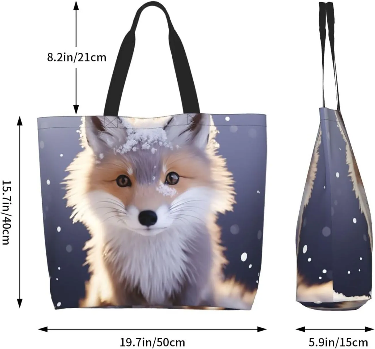 Tote Bag for Women Reusable Grocery Bag Shopping Bag Dachshund Pattern Tote Bags Handbag Foldable Shoulder Bag