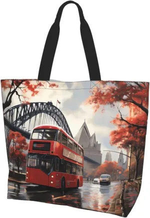 Tote Bag for Women Reusable Grocery Bag Shopping Bag Fluorescent Color Tote Bags Handbag Foldable Shoulder Bag