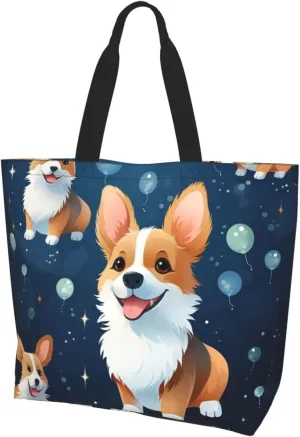 Tote Bag for Women Reusable Grocery Bag Shopping Bag Love Fabric Tote Bags Handbag Foldable Shoulder Bag