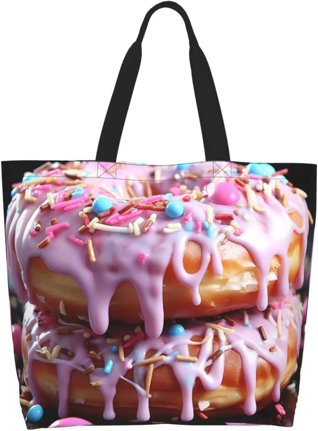 Tote Bag for Women Reusable Grocery Bag Shopping Bag Waves Tote Bags Handbag Foldable Shoulder Bag